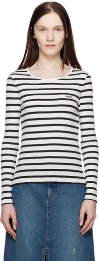 A.P.C. White & Black Thelma T-shirt