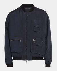 Men's Chevron Utility Bomber Jacket