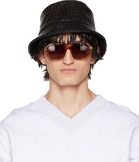 Bottega Veneta Black Intrecciato Bucket Hat