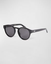 Men's Oakland Acetate Round Sunglasses