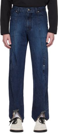 ADER error Blue Twisted Jeans