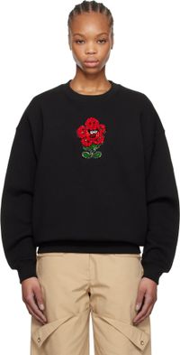 Kenzo Black Kenzo Paris VERDY Edition Embroidered Oversized Sweatshirt