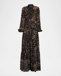 Baird Tiered Animal-Print Maxi Dress