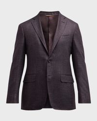 Men's Melange Wool-Blend Blazer