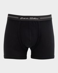 Men's Jersey Stretch Logo Script Boxer Briefs