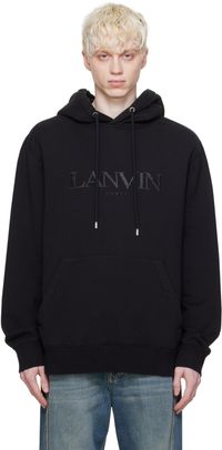 Lanvin Black Loose-Fitting Hoodie
