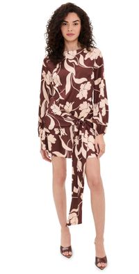 MISA Larissa Dress Chocolate Flora XL