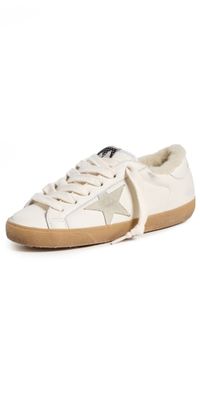 Golden Goose Super Star Puffy Nappa Upper And Heel Suede Sneakers Optic White 42