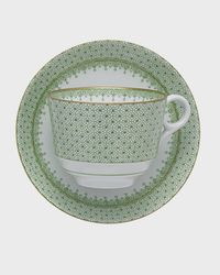 Apple Lace Tea Cup & Saucer Plate