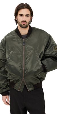 Acne Studios Olive Bomber Jacket Military Green 48