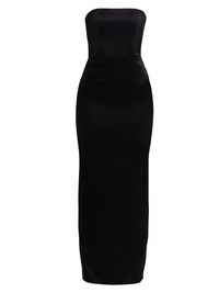 Women's Doreen Strapless Maxi-Dress - Black - Size 12