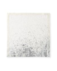 Metafoil Napkin, White/Silver