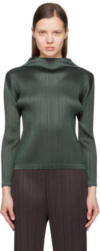 PLEATS PLEASE ISSEY MIYAKE Gray Monthly Colors December Top