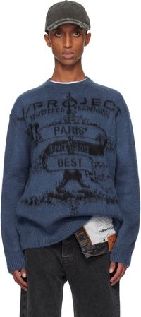 Y/Project Blue Paris' Best Jacquard Sweater