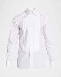 Men's Plisse Plastron Tuxedo Shirt