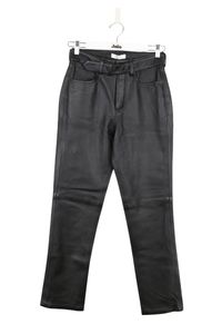 Anine Bing - Seconde Main - Pantalon droit en cuir - Taille XS - Noir
