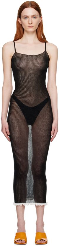 Quira Robe longue noire exclusive à SSENSE
