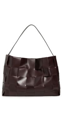 St. Agni Large Woven Tote Chocolate One Size