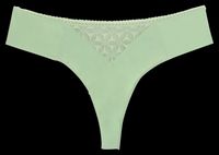 Icone - Tanga en dentelle - Taille L - Vert