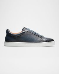 Men's Leve Soft Leather Low-Top Sneakers