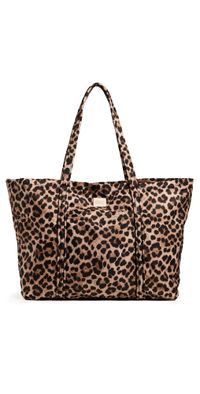Loeffler Randall Dina Travel Tote Bag Brushed Leopard One Size