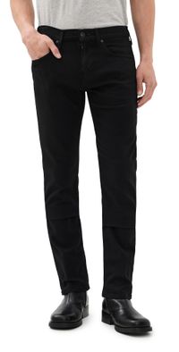 PAIGE Federal Transcend Slim Straight Jeans Black Shadow 30