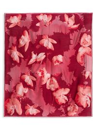 Women's Eatenaway Orchid Silk Scarf - Red