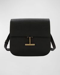 Tara Mini Shoulder Bag in Grained Leather