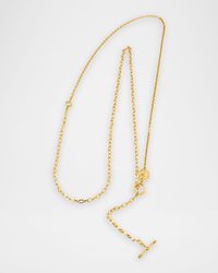 Arielle Gold Lariat Toggle Necklace