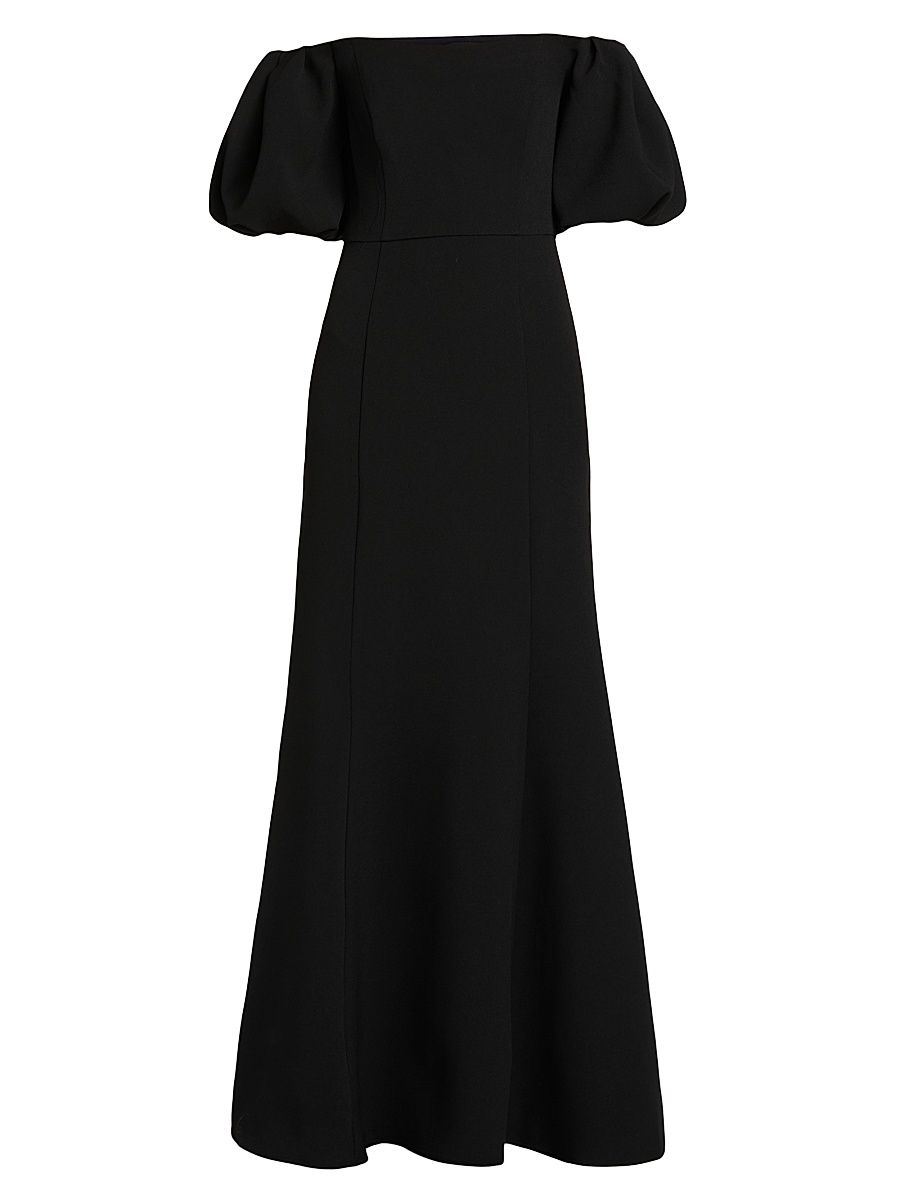 Shoshanna Women's Naia Off-the-Shoulder Maxi Dress - Jet - Size 4