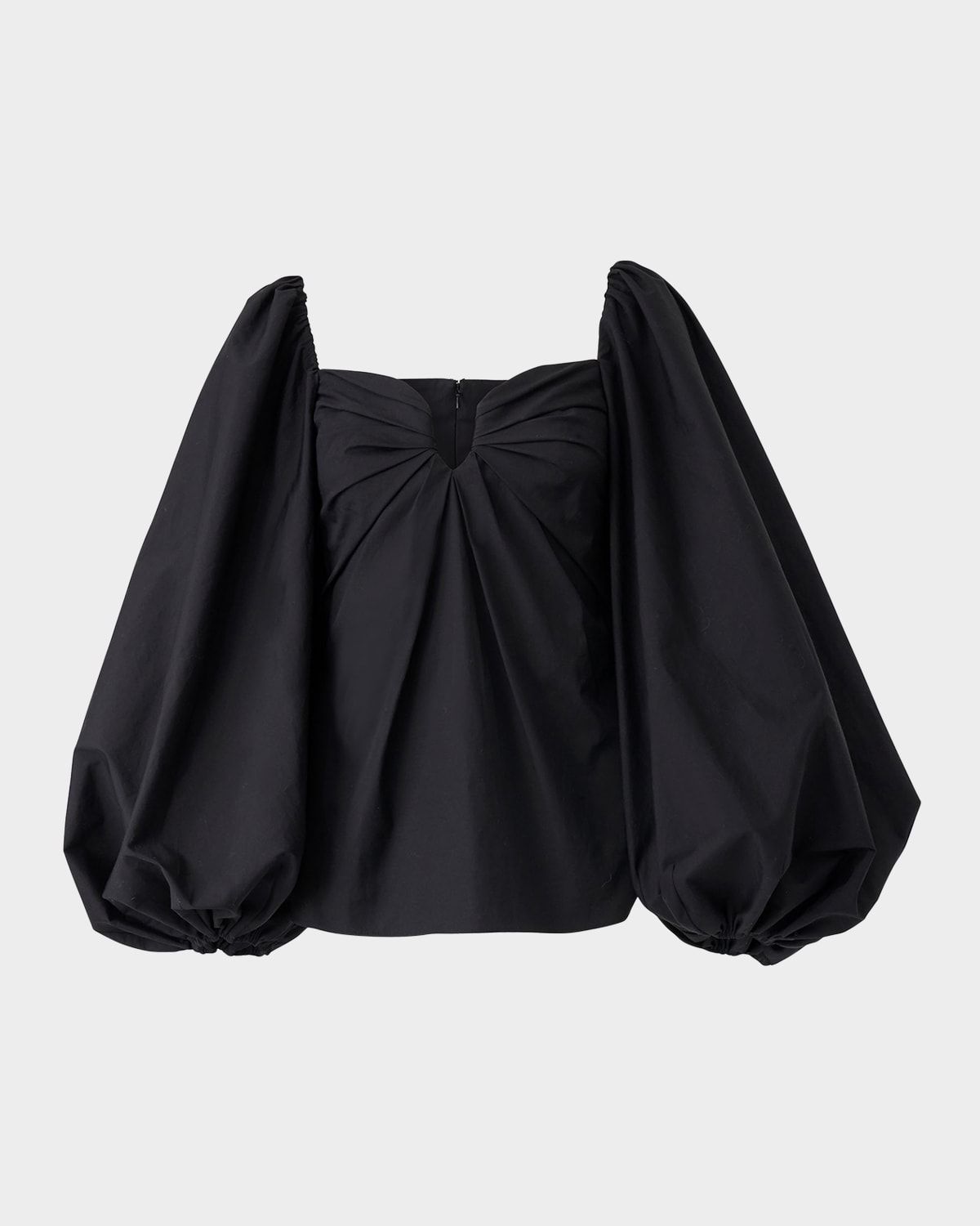 Sweetheart Balloon-Sleeve Top