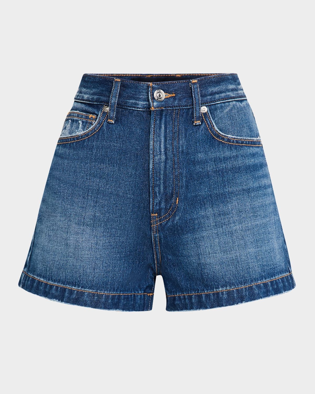 Timmi High-Rise Denim Shorts