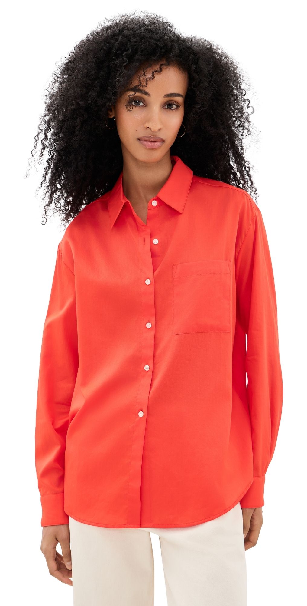 Leset Yoko Classic Button Down Feu XS