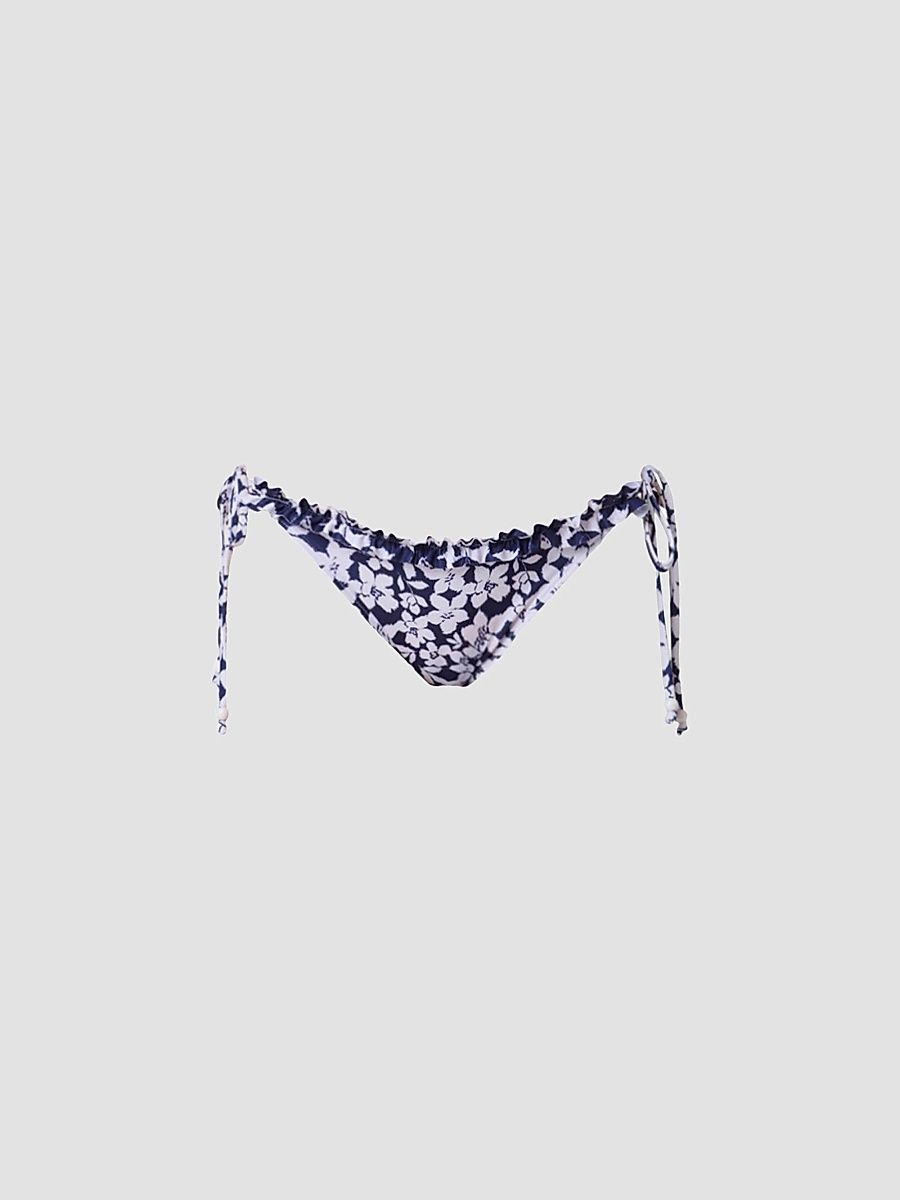 Shoshanna Women's Floral Bikini Bottom - Navy - Size Large