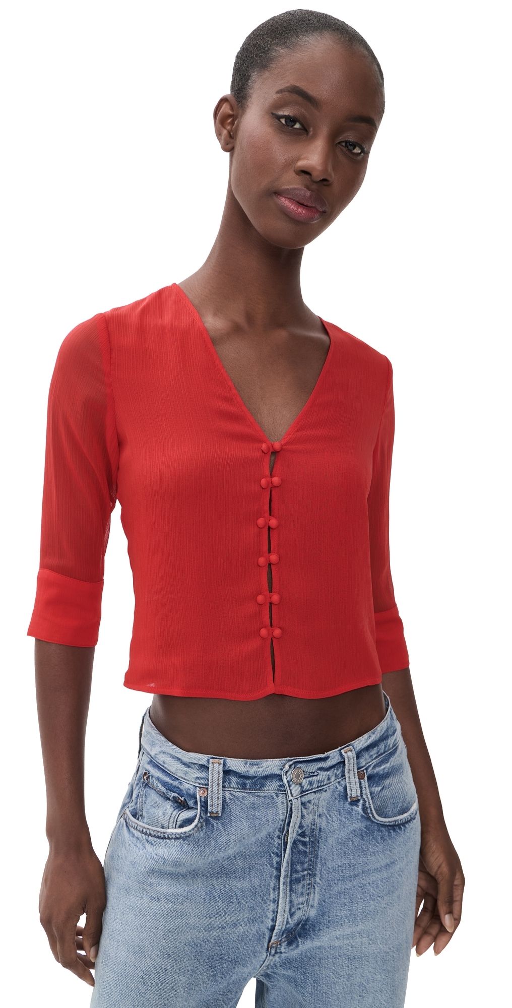 With Jéan Elsie Top Red XL
