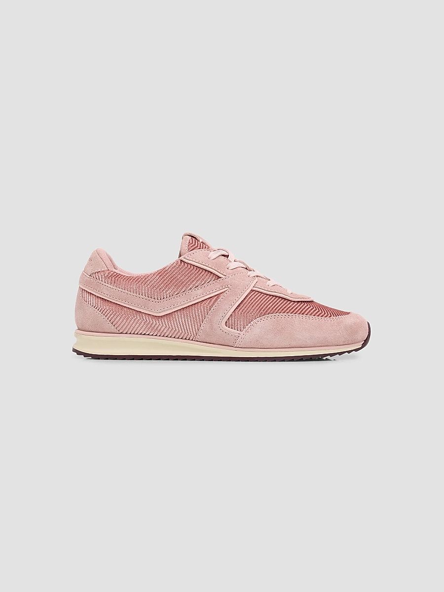 Women's Retro Suede-Mesh Low-Top Sneakers - Sakura Corduroy - Size 11