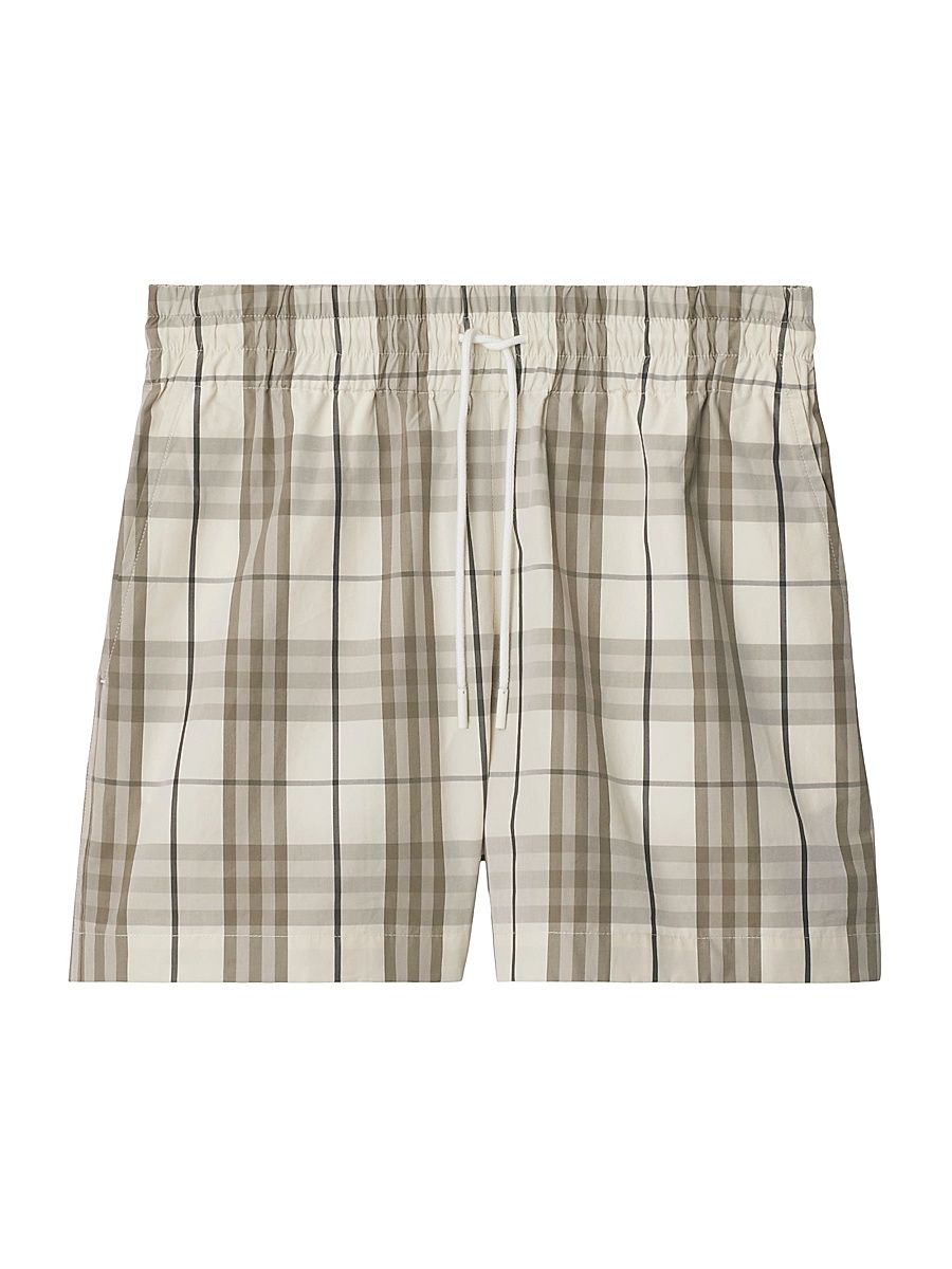 Women's Check Cotton Shorts - Cotton Ip Check - Size 14
