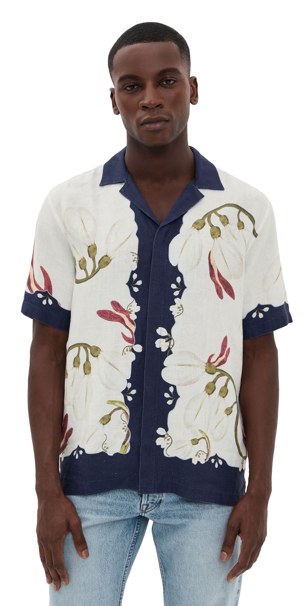 Orlebar Brown Maitan Orchis Shirt Night Iris XL