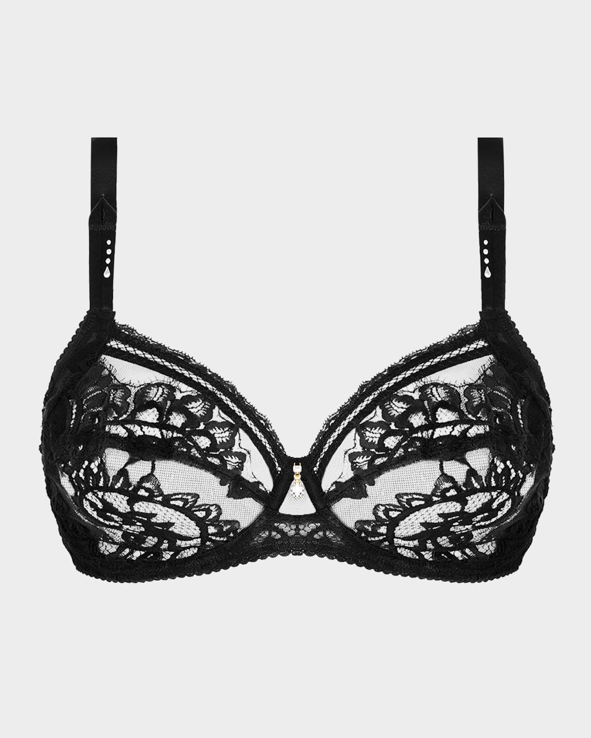 Desirs De Venise Lace & Tulle Full-Cup Bra
