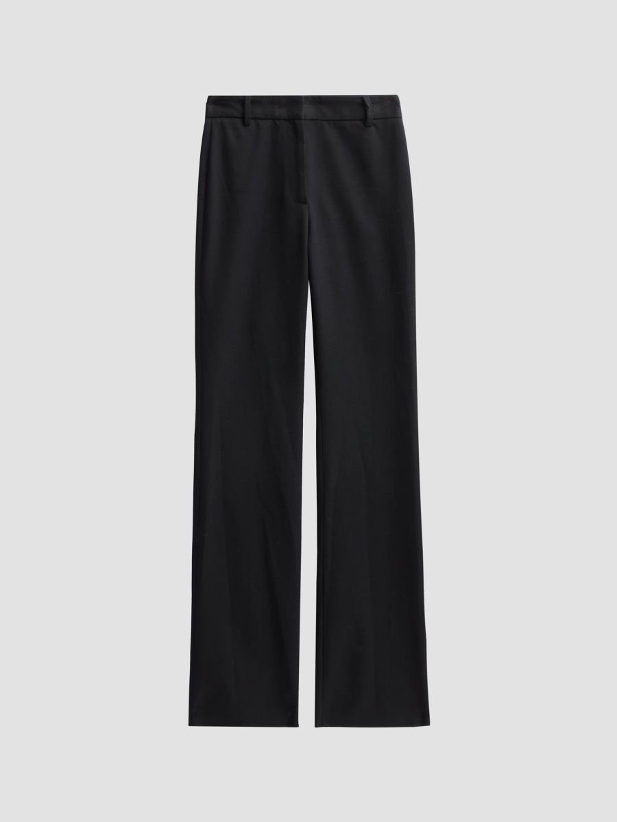 Nili Lotan Women's Corette Cotton Straight-Leg Pants - Black - Size 12