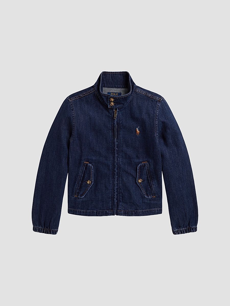Little Girl's & Girl's Denim Windbreaker Jacket - Lucero Wash - Size 16