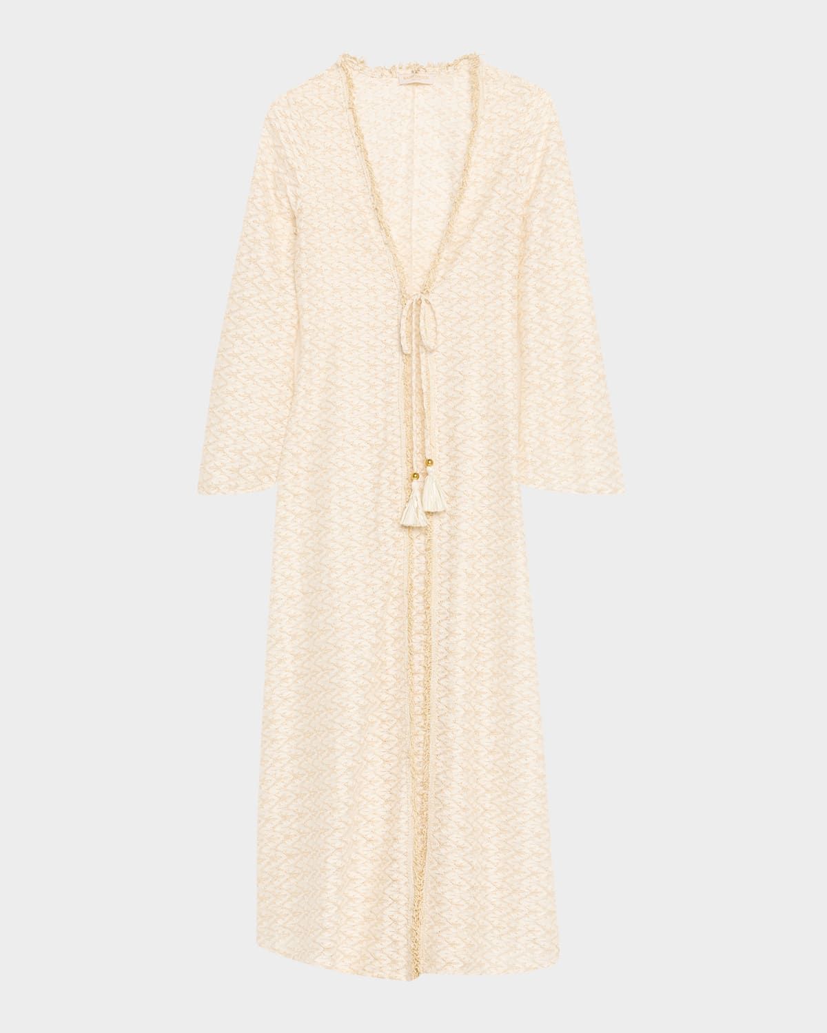 Fatima Metallic Knit Coverup