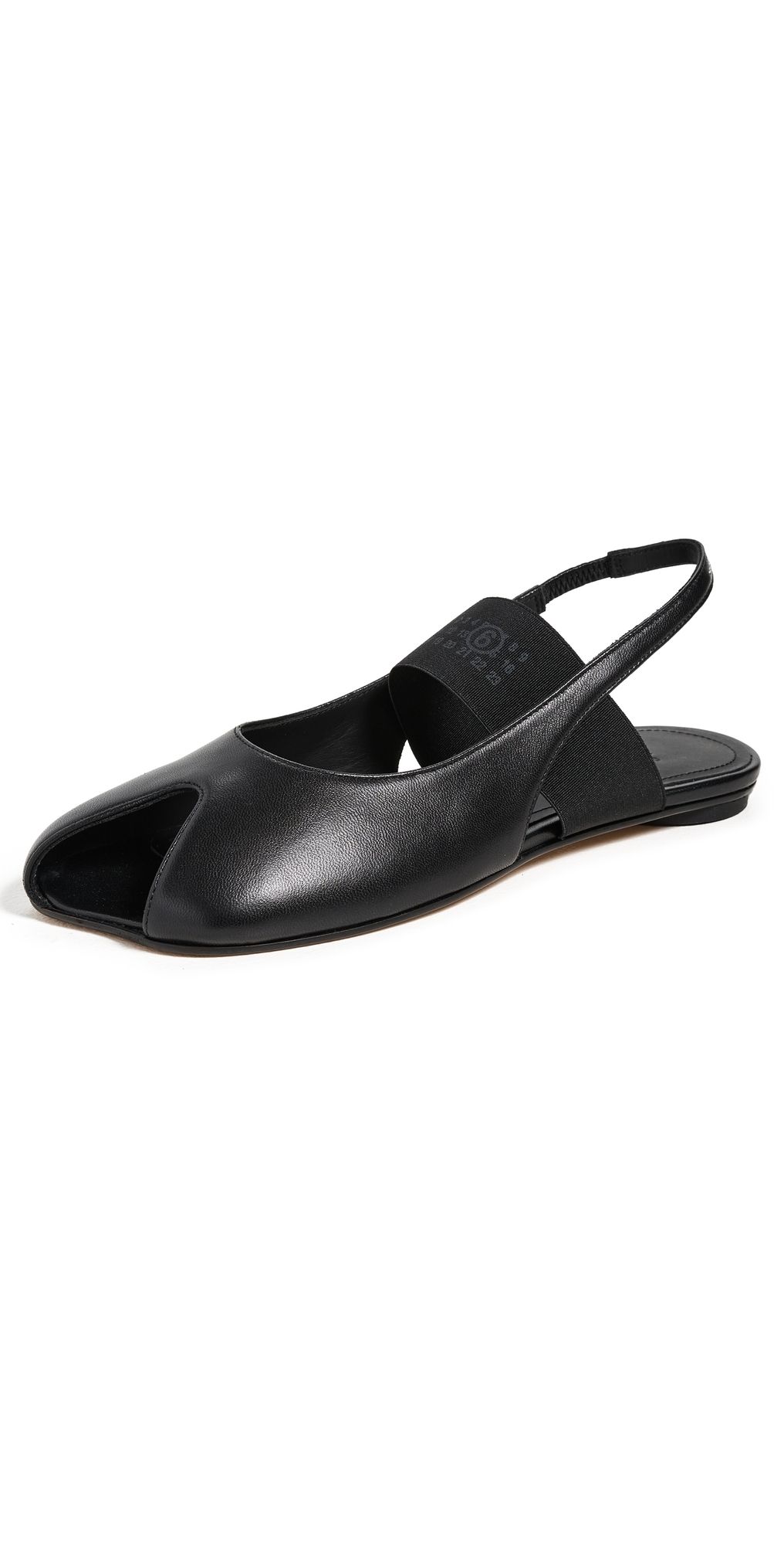 MM6 Maison Margiela Anatomic Numeric Slingback Sandals Black 37