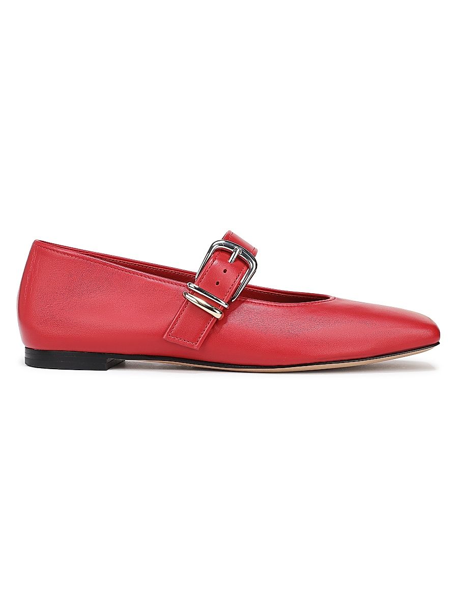 Women's Daniela Leather Mary Janes - Crimson - Size 11