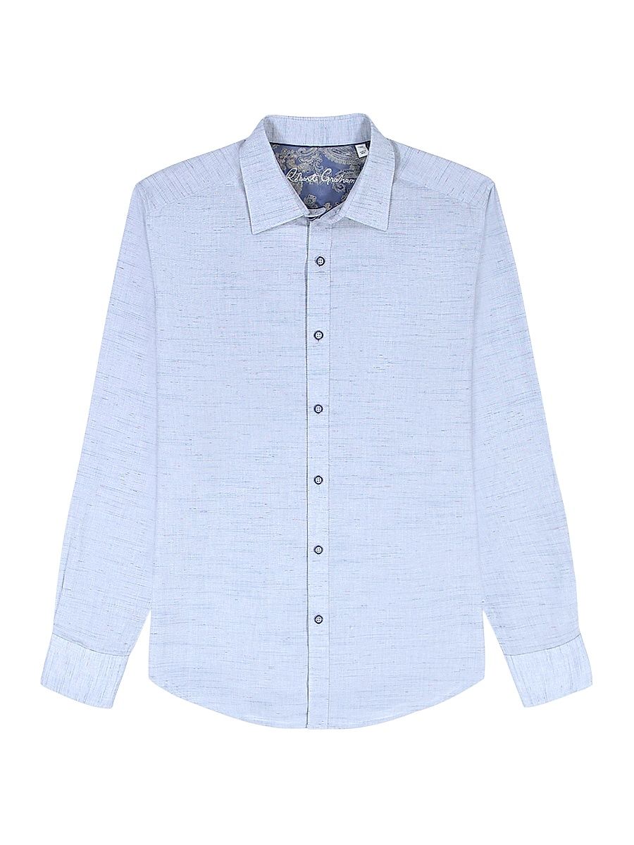 Men's Avondale Woven Chambray Cotton Shirt - Navy - Size XXL