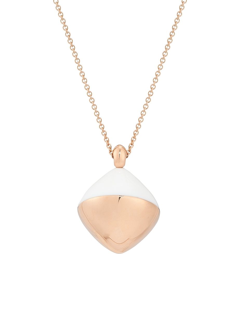 Women's Trottola 18K Rose Gold & Kogolong Pendant Necklace - Rose Gold