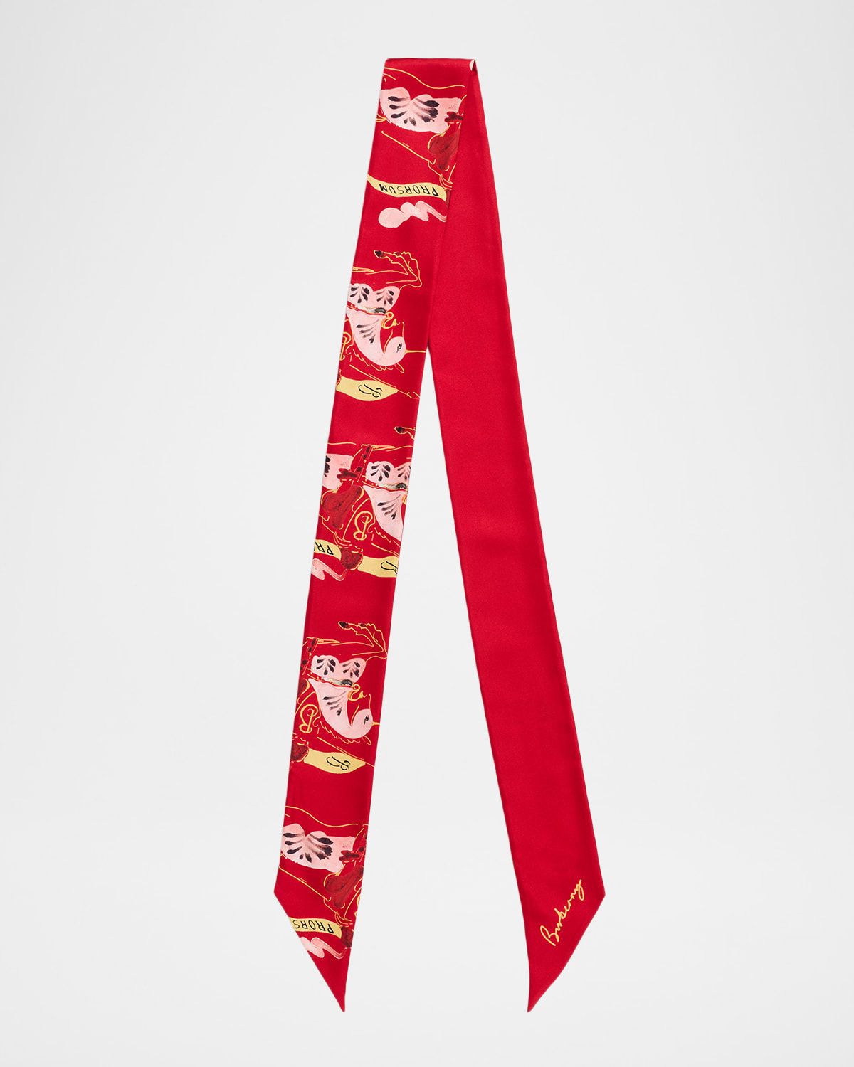 Skinny Watercolor EKD Silk Scarf