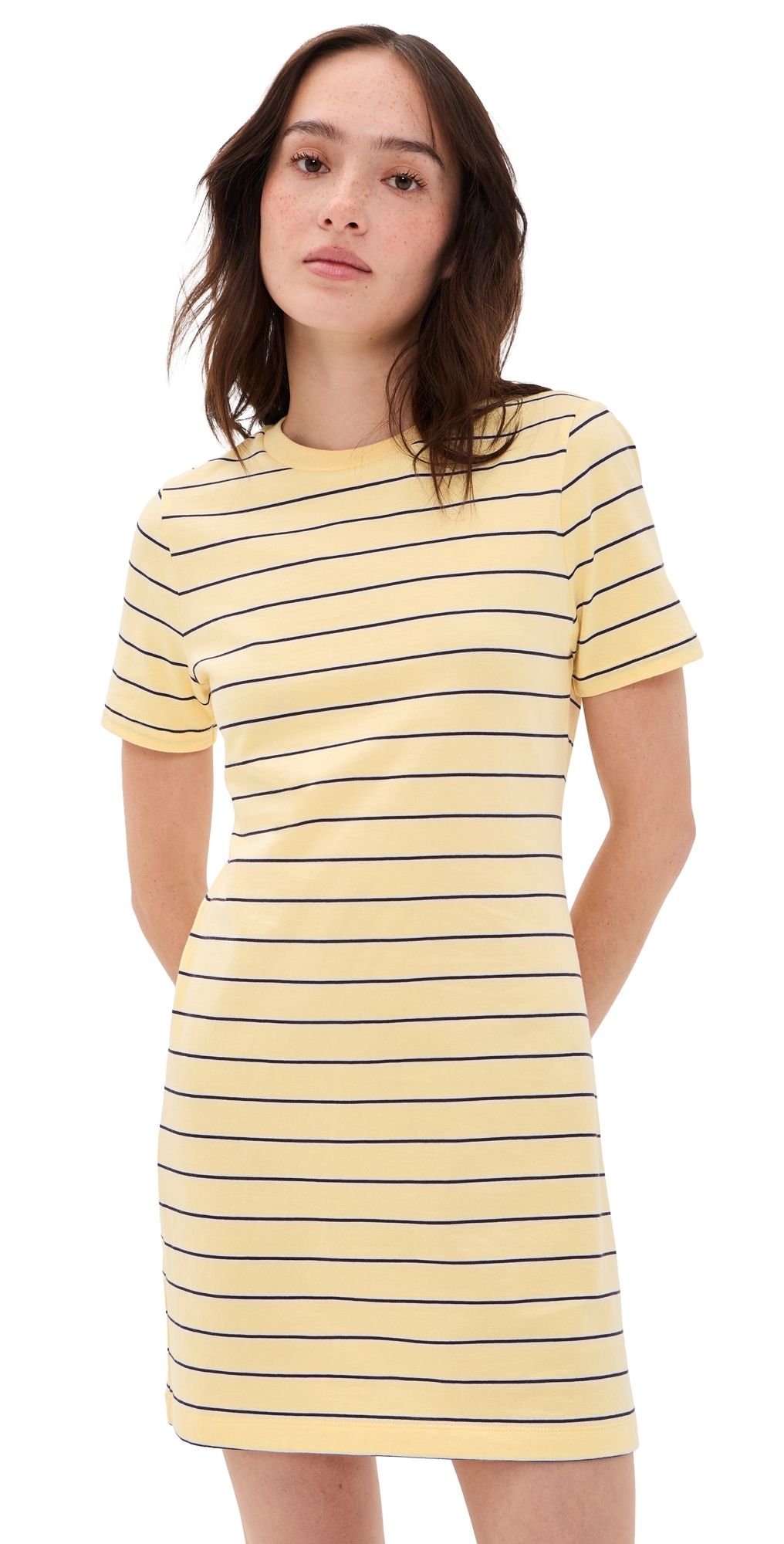 STAUD Wade Dress Monday Stripe L