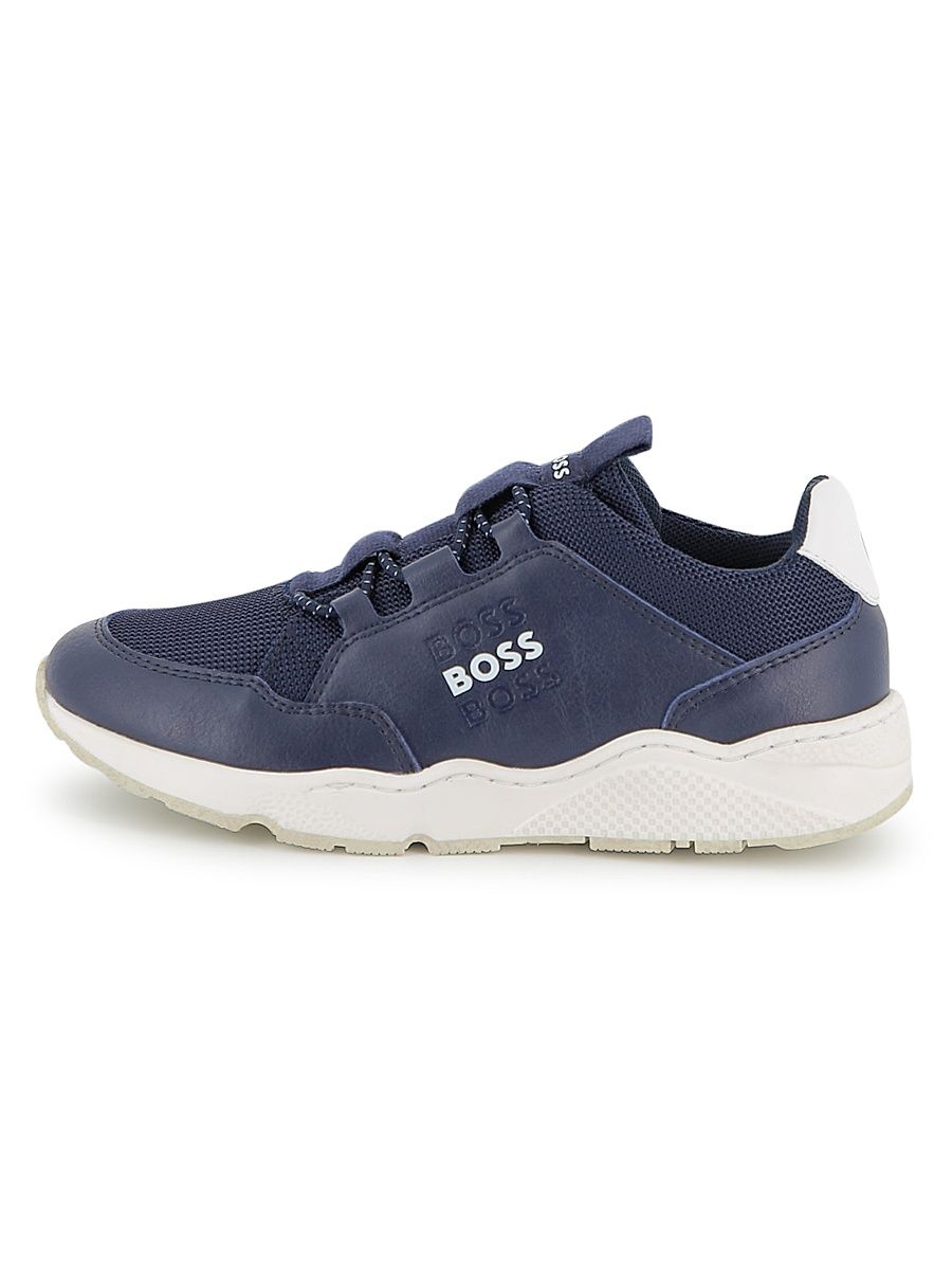 BOSS Boy's Boy's Mesh Sneakers - Navy - Size 11 (Child)