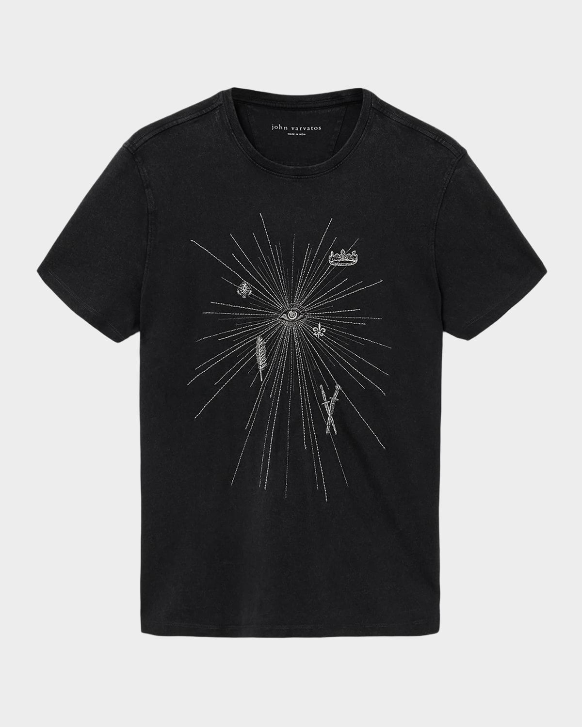 Men & apos;s Organic Cotton Beaded Starburst T-Shirt